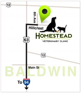 Location Map for Baldwin Animal Hospital - Homestead Veterinary Clinic